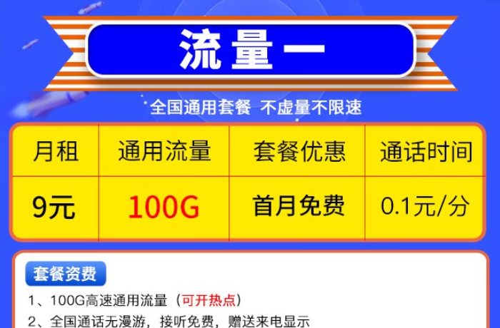 选一张好用的流量卡—移动流量卡套餐推荐各档位套餐全国通用高速流量