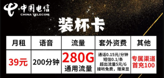 有合约期的流量卡就不好用？河北专用电信装杯卡39元20G通用+260G省内+可选号